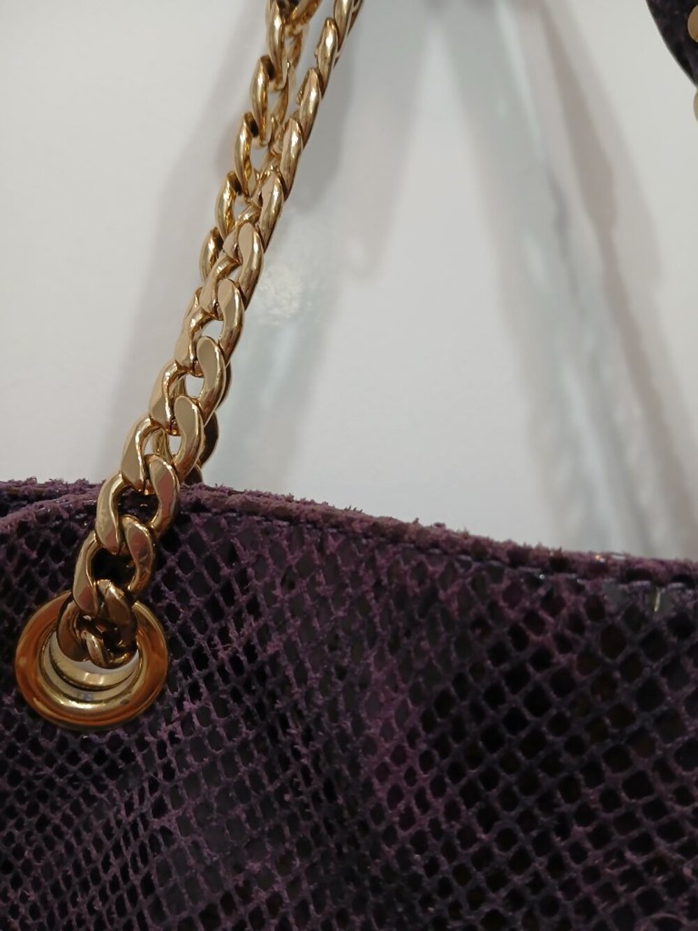 Michael Kors Purple Suede Python Bag💜 - Picture 9 of 11